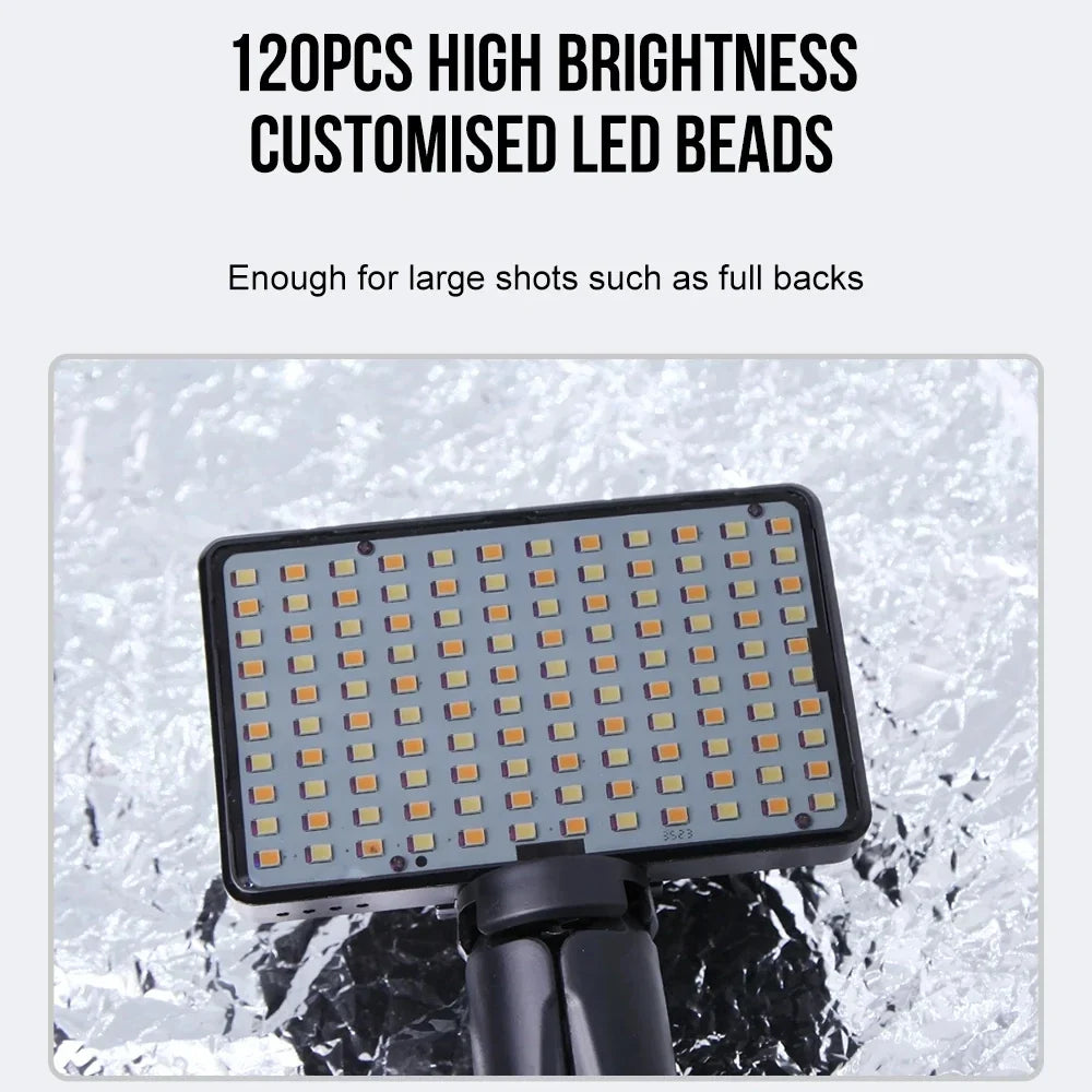 Tattoo Fill Light 120 LED Beads & 52mm CPL Cellphone Lens Kit Photography Fill Light Qme