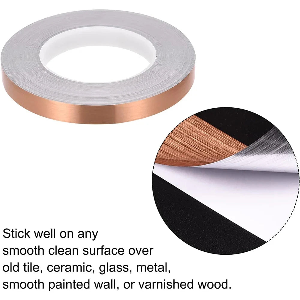 50M Self-Adhesive Tile Grout Seam Tape – Waterproof Floor & Wall Tile Seam Tape Qme
