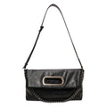 Women's Large Capacity Vintage Chic Commuter Tote Shoulder Bag Tote Shoulder Bag Qme black