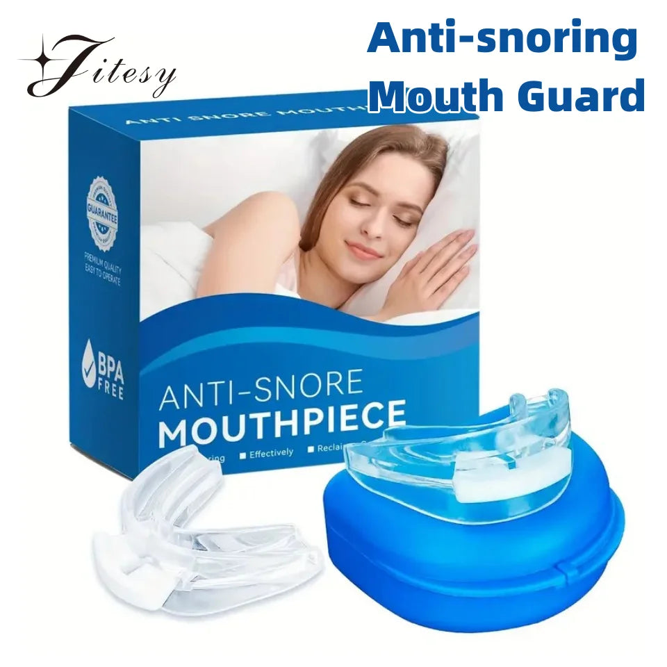 Adjustable Silicone Night Mouth Guard – Teeth Grinding & Snoring Night Mouth Guard Qst