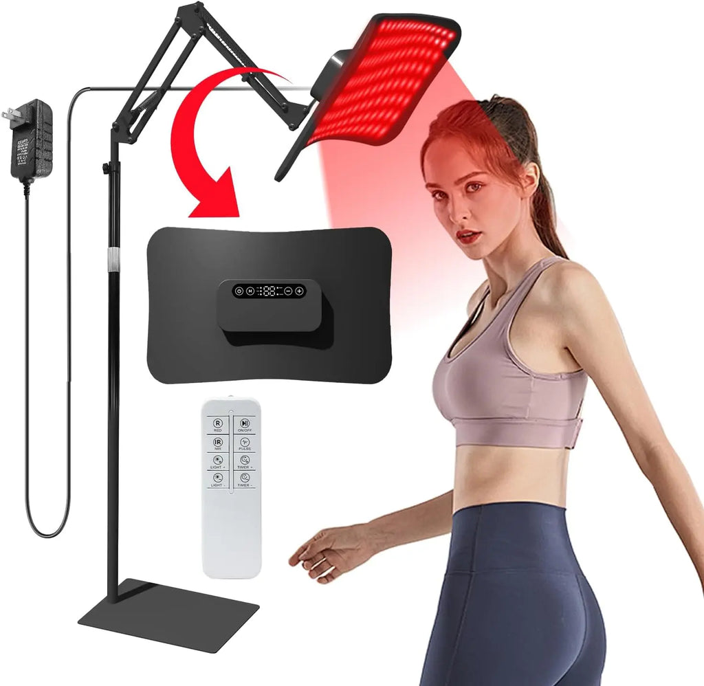 Red Light Therapy Panel 660nm 850nm with Adjustable Stand | ZONGKUNG Red Light Therapy Panel Qst Therapy Lamp
