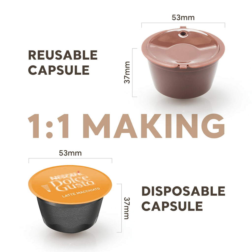 Reusable Dolce Gusto Coffee Capsules – Refillable Pod Kit Refillable Coffee Pods Qst