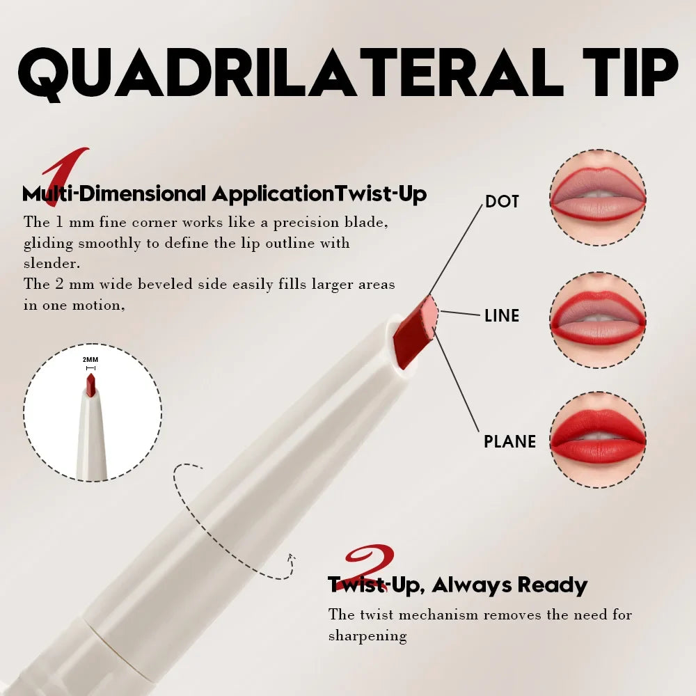 Matte Lip Liner Pen – Long-Lasting & Water-Resistant | Qme Lip Liner Pen Qme