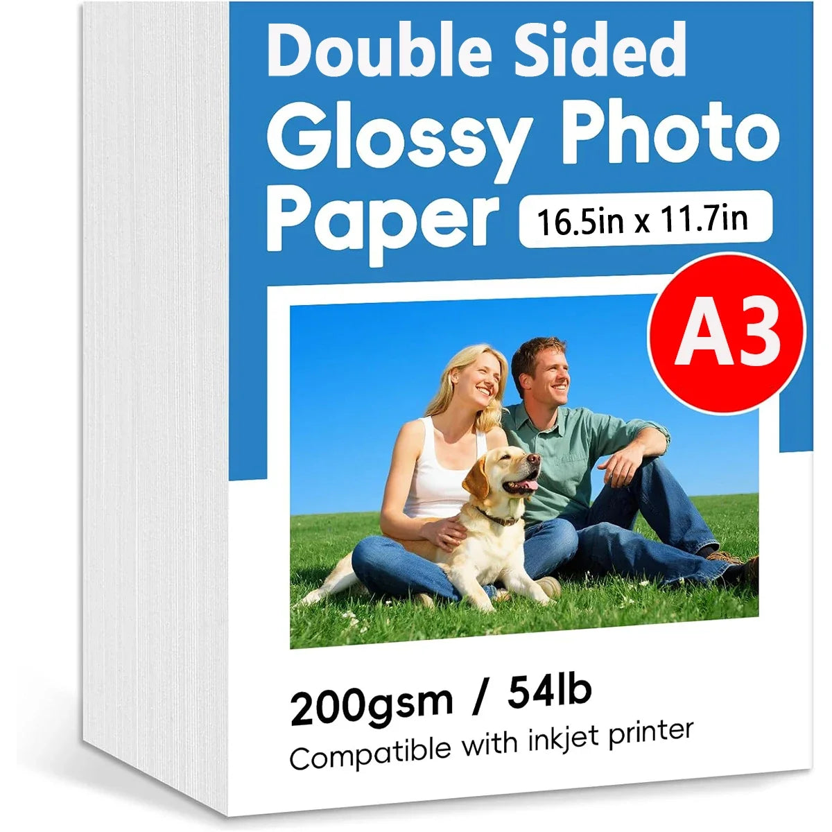 A3 Double-Sided Glossy Photo Paper 200gsm | Inkjet Printer Glossy Photo Paper Qme