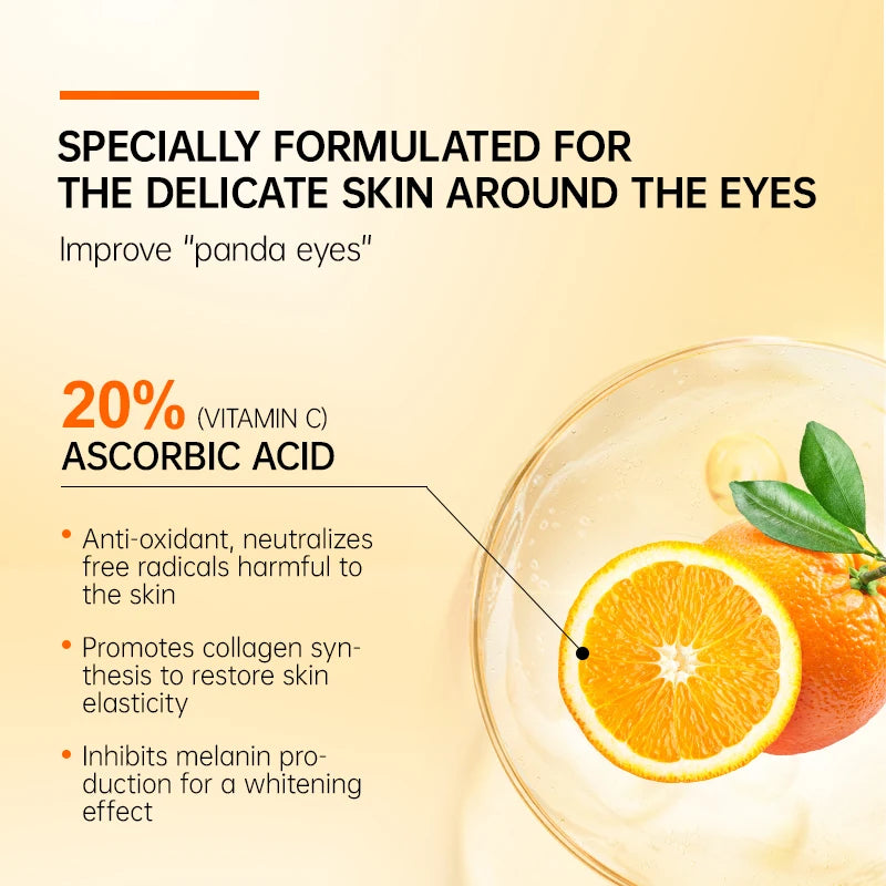 JoyPretty Vitamin C Brightening Eye Cream Serum – 20ml Eye Cream Serum Qst