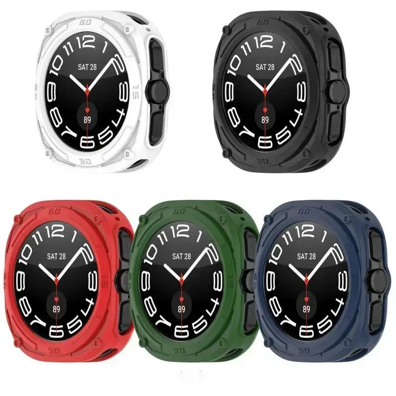 Silicone Case Samsung Galaxy Watch 7 Ultra 47mm Cover Shell Smartwatch Protective Case Qme