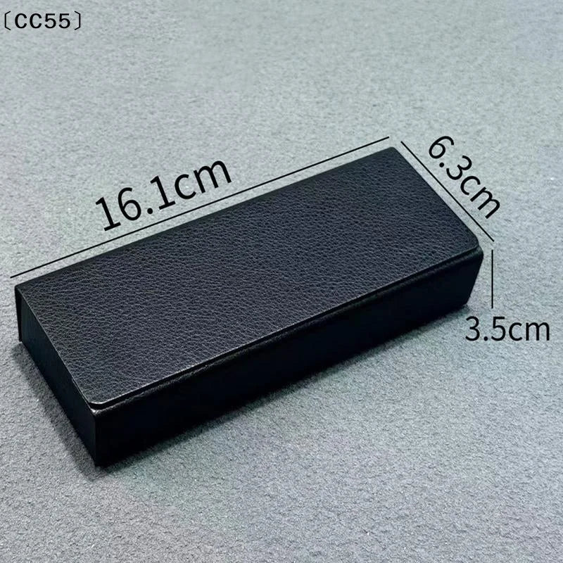 Hard-Shell PU Leather Glasses Case – Portable Sunglasses Box Eyeglass Case Qst
