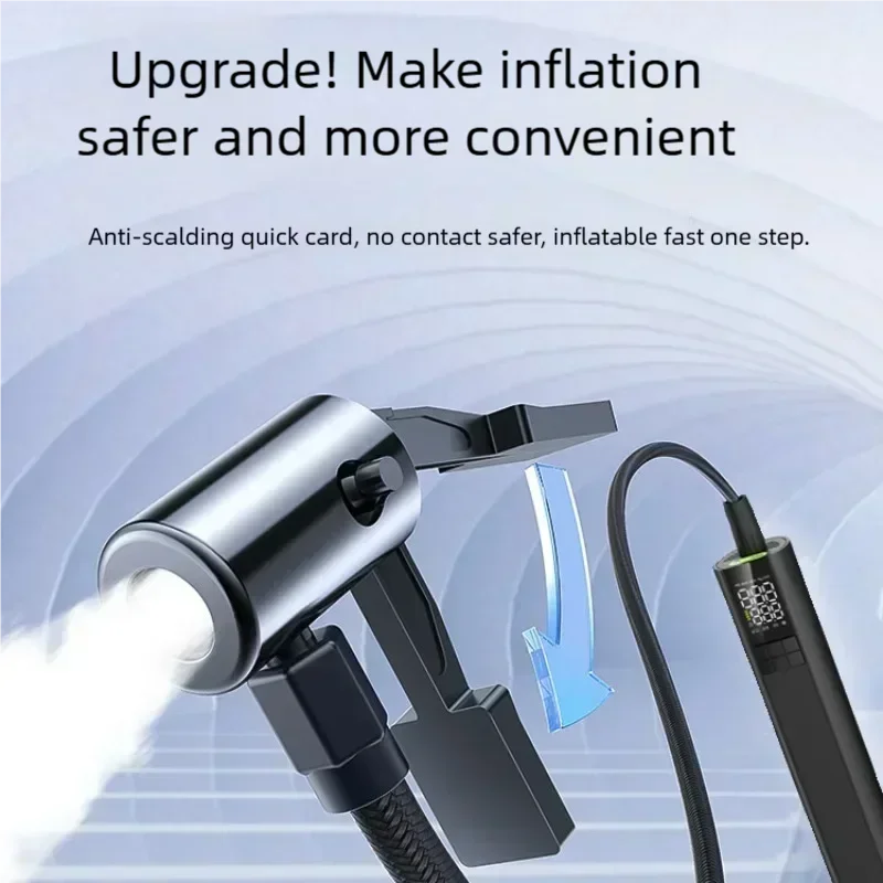 Cordless Tyre Inflator 4000mAh Rechargeable Portable Air Pump Cordless Tyre Inflator Qme