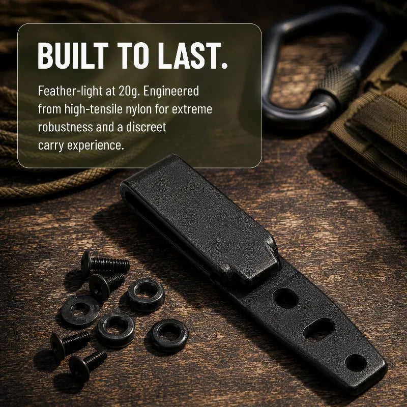 IWB Kydex Holster Belt Clip with Screws – Lightweight DIY Holster Belt Clip Qst