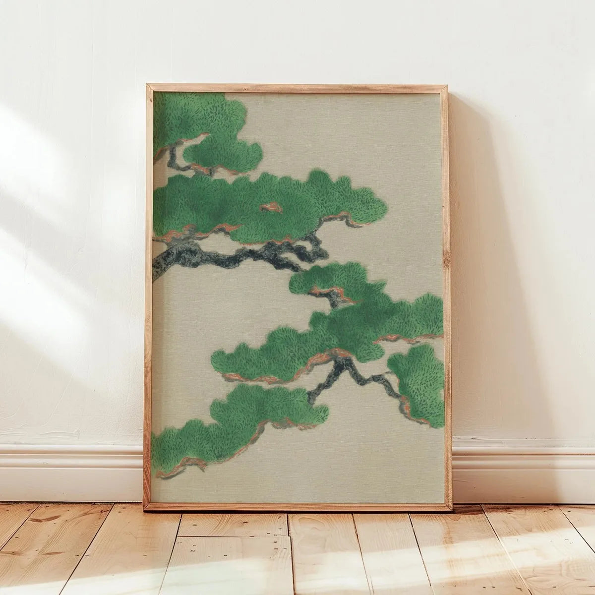 Japanese Retro Bonsai Canvas Print | Ukiyo-e Botanical Wall Art Canvas Wall Art Qst VA1474 50x70cm Unframed