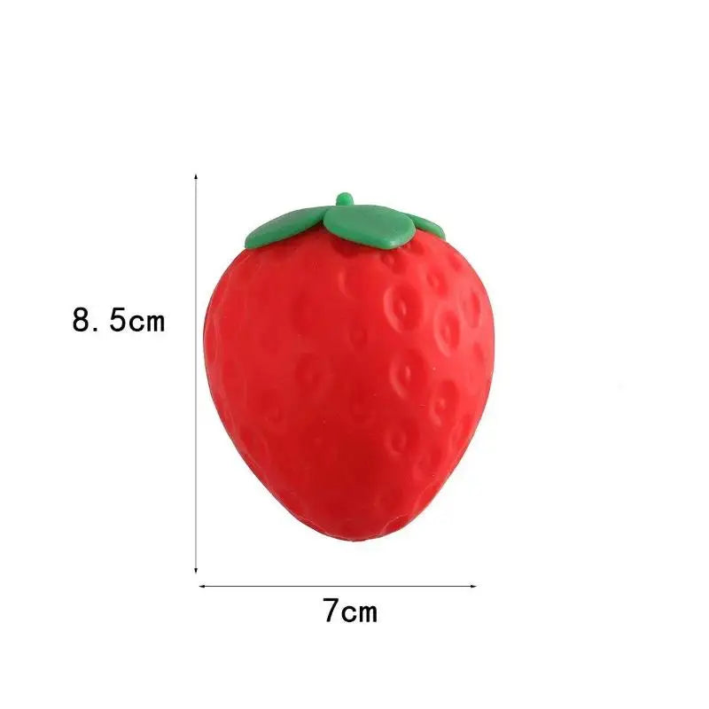 Giant Strawberry Slow Rising Squeeze Fidget Toy – Non-Toxic TPR Fidget Squeeze Toy Qme A1