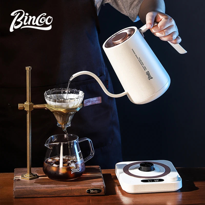 Bincoo 0.9L Gooseneck Electric Kettle – 1500W Temperature Control Gooseneck Electric Kettle Qst