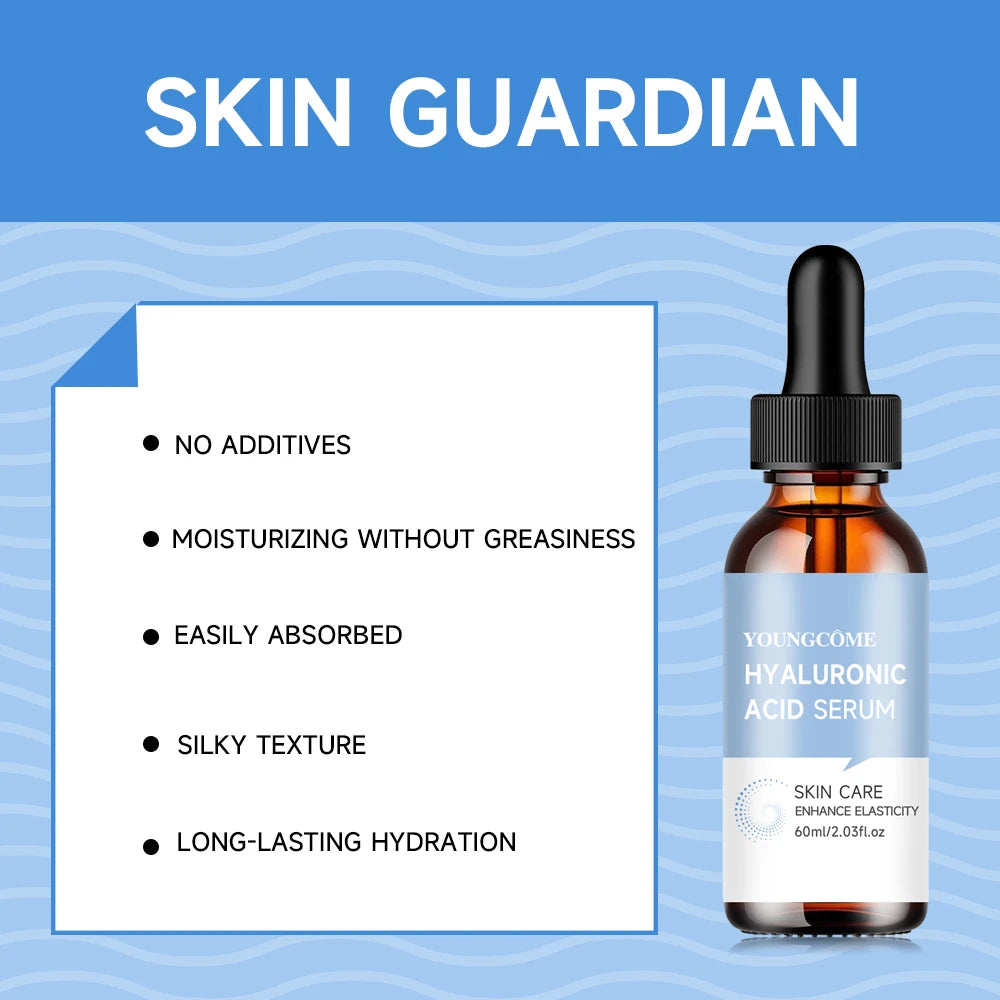 YOUNGCOME Hyaluronic Acid Serum – Anti-Wrinkle & Hydrating Face Serum Qst