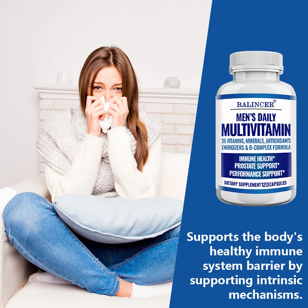 ZENVITALIZE Men's Daily Multivitamin – Energy & Immunity Men's Multivitamin Qst