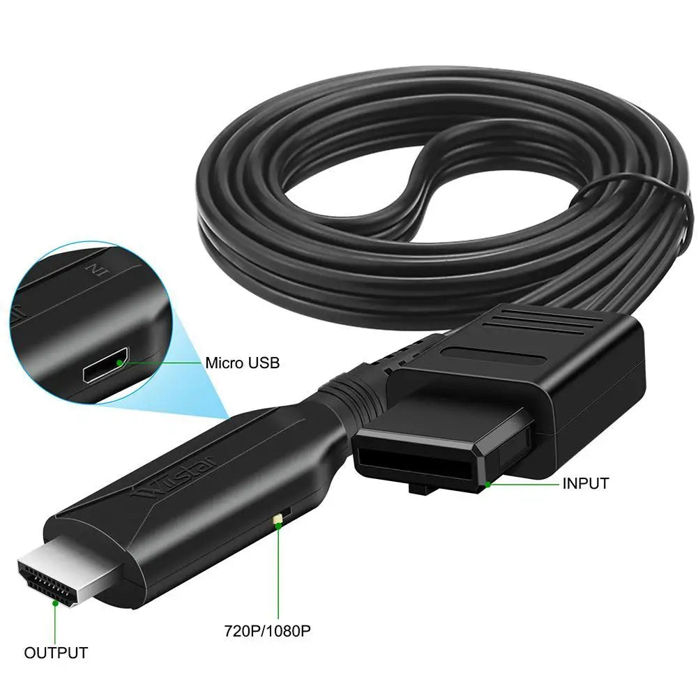 N64 to HDMI Converter Adapter – GameCube & SNES Plug Play HDMI Game Adapter Qme