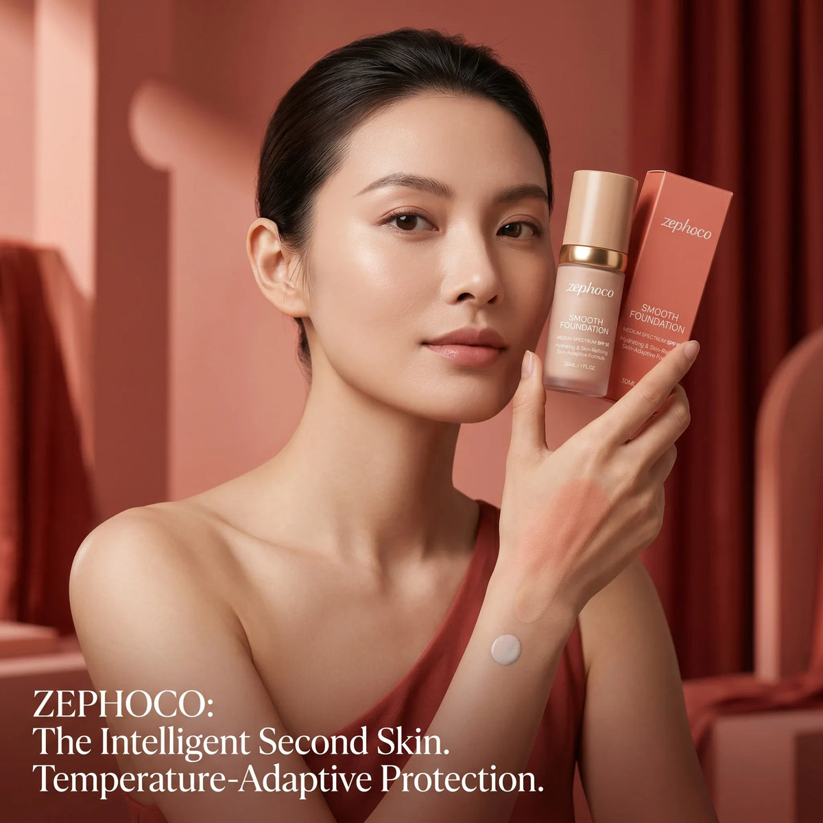 Zephoco Color-Changing Foundation SPF 50 – Full Coverage SPF Foundation Qme