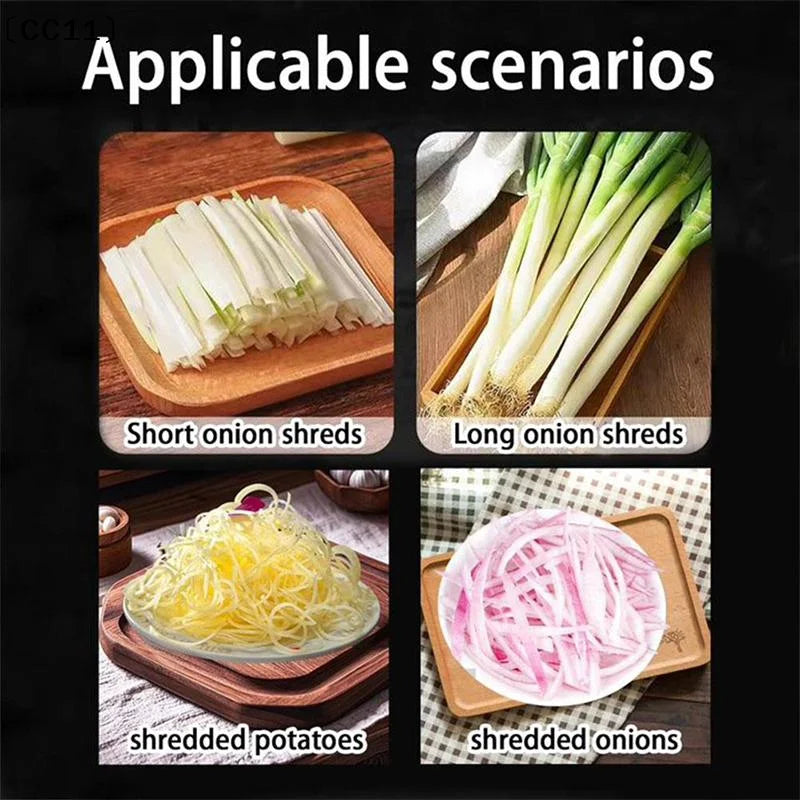 Stainless Steel Green Onion Cutter Shredder & Slicer Vegetable Slicer Qme