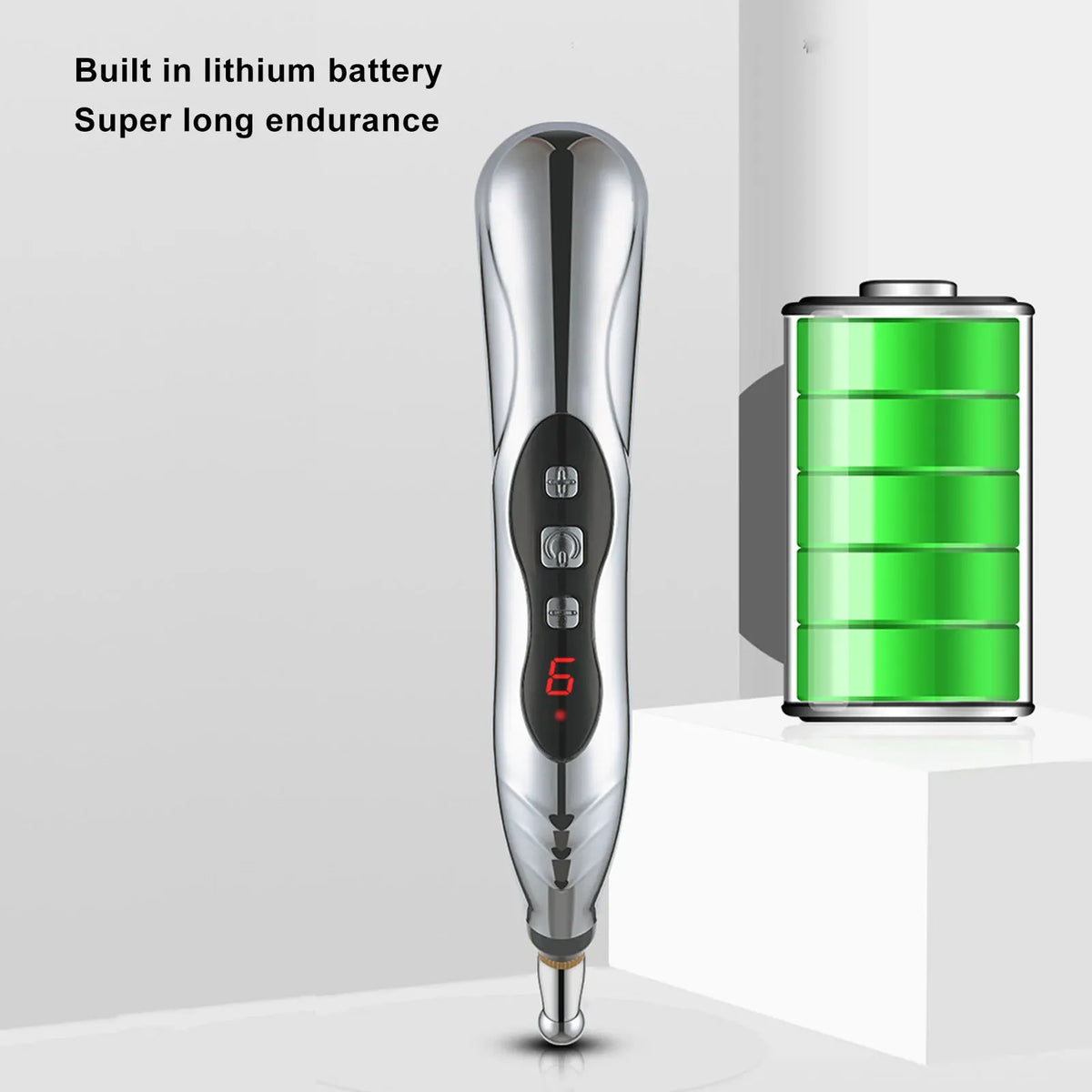 Electric Pulse Massage Pen | 9-Speed Rechargeable Acupoint Pen Electric Massage Pen Qme