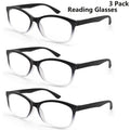 VOPHA 3-Pack Progressive Multifocal Reading Glasses Ultralight Reading Glasses Qst 3Pcs