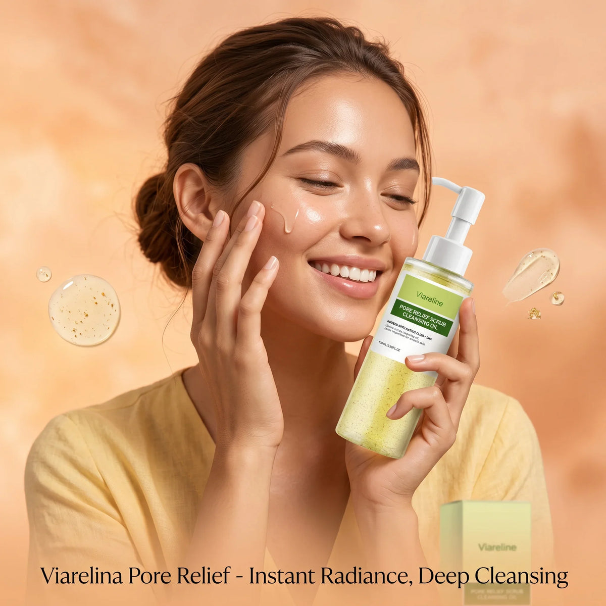 Viareline Makeup Remover Oil – Non-Irritating Cleansing Oil Cleansing Oil Qme