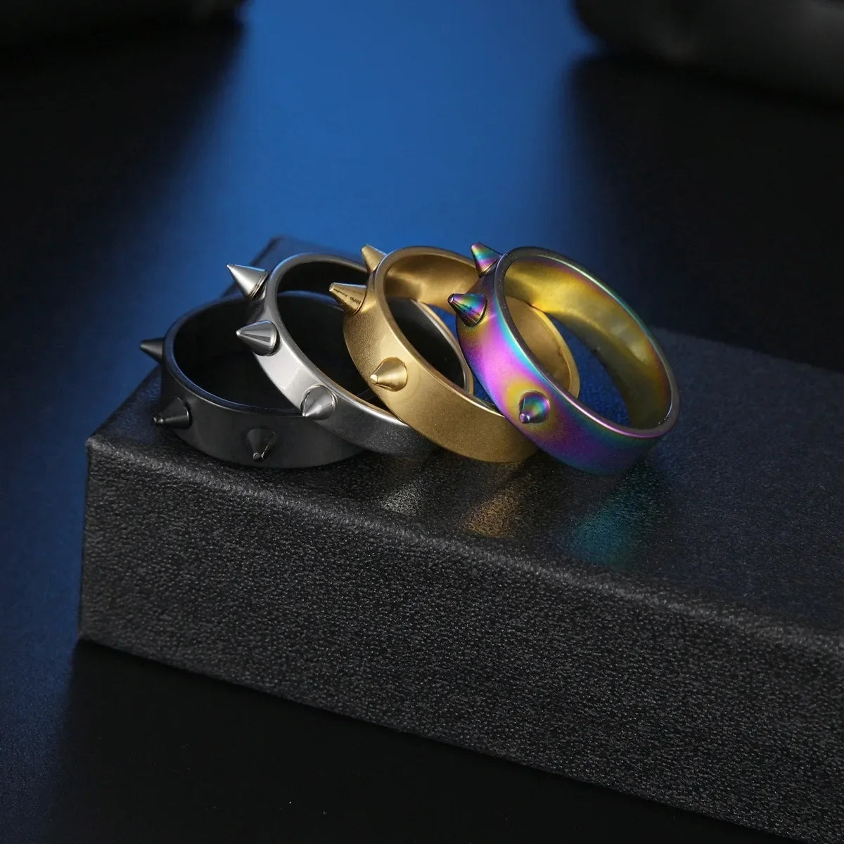 Gothic Punk Stainless Steel Ring – Men's & Women's Gothic Stainless Steel Ring Qme