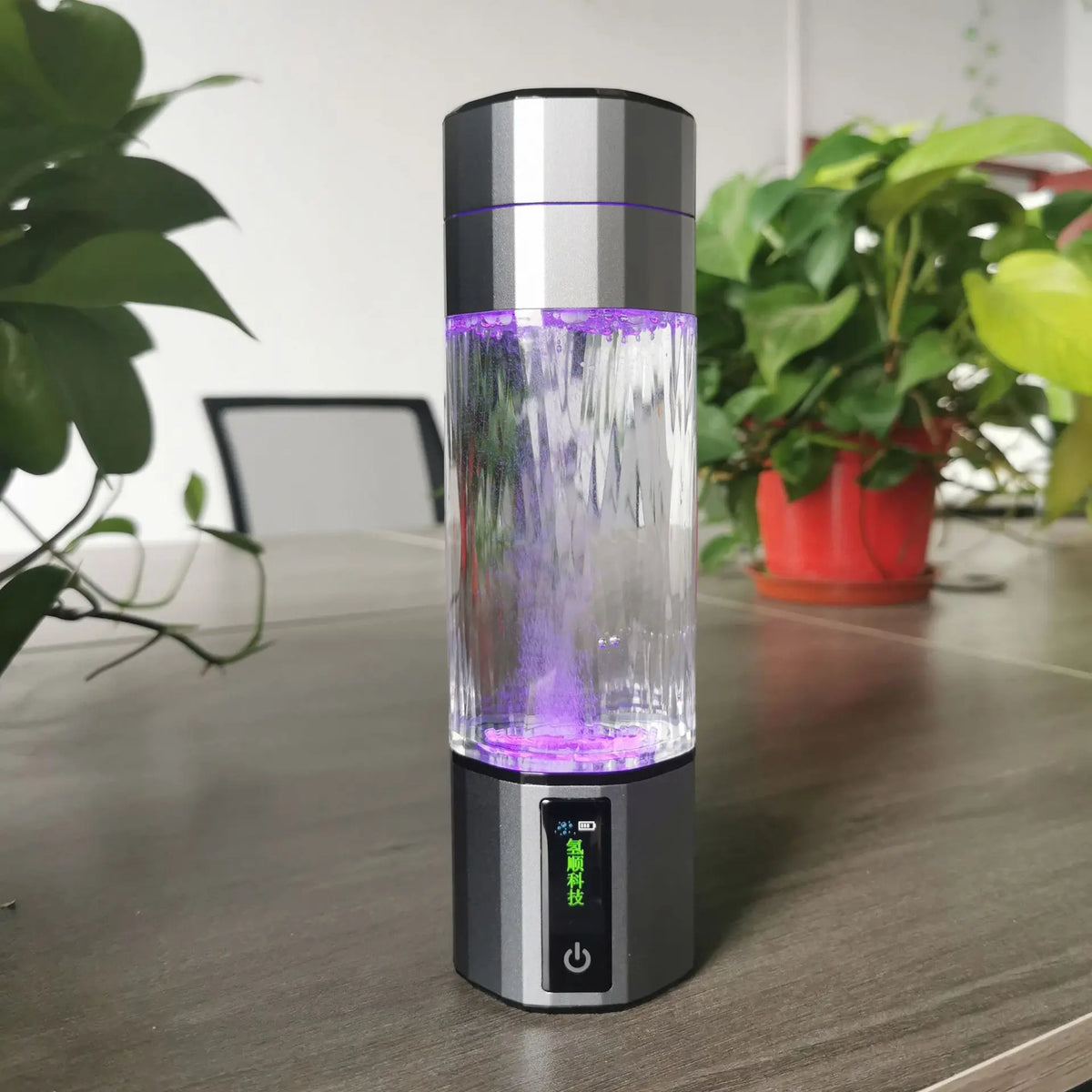 Portable Hydrogen Water Bottle 9800ppb SPE PEM OLED 210ML Hydrogen Water Bottle Qst White China Mainland No plug