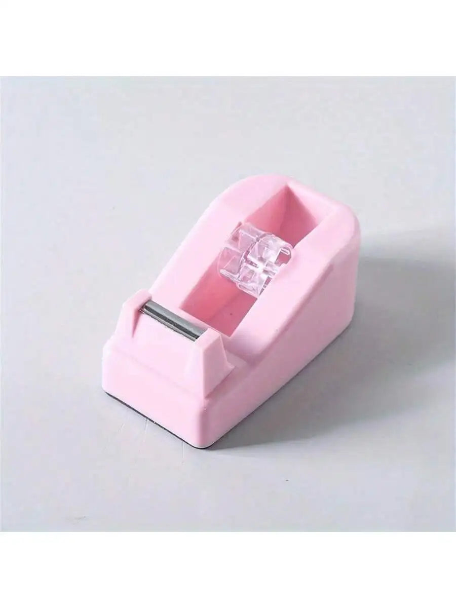 Macaron Sticker Dispenser & Adhesive Cutter – Cute Desk Accessory Sticker Tape Dispenser Qme