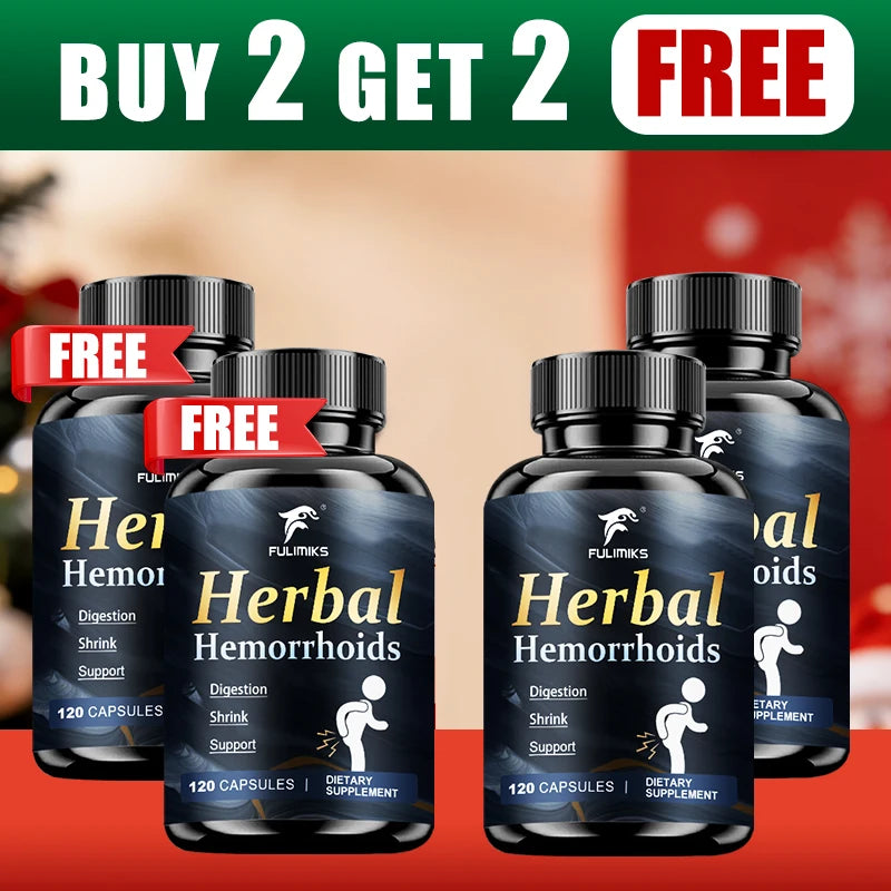 Hem Support Capsules – Ginger Root & Panax Ginseng, 120ct Herbal Supplement Qst