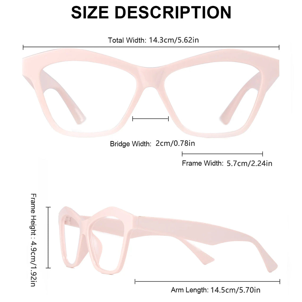 VOPHA Cat Eye Blue Light Blocking Reading Glasses L50 Reading Glasses Qst