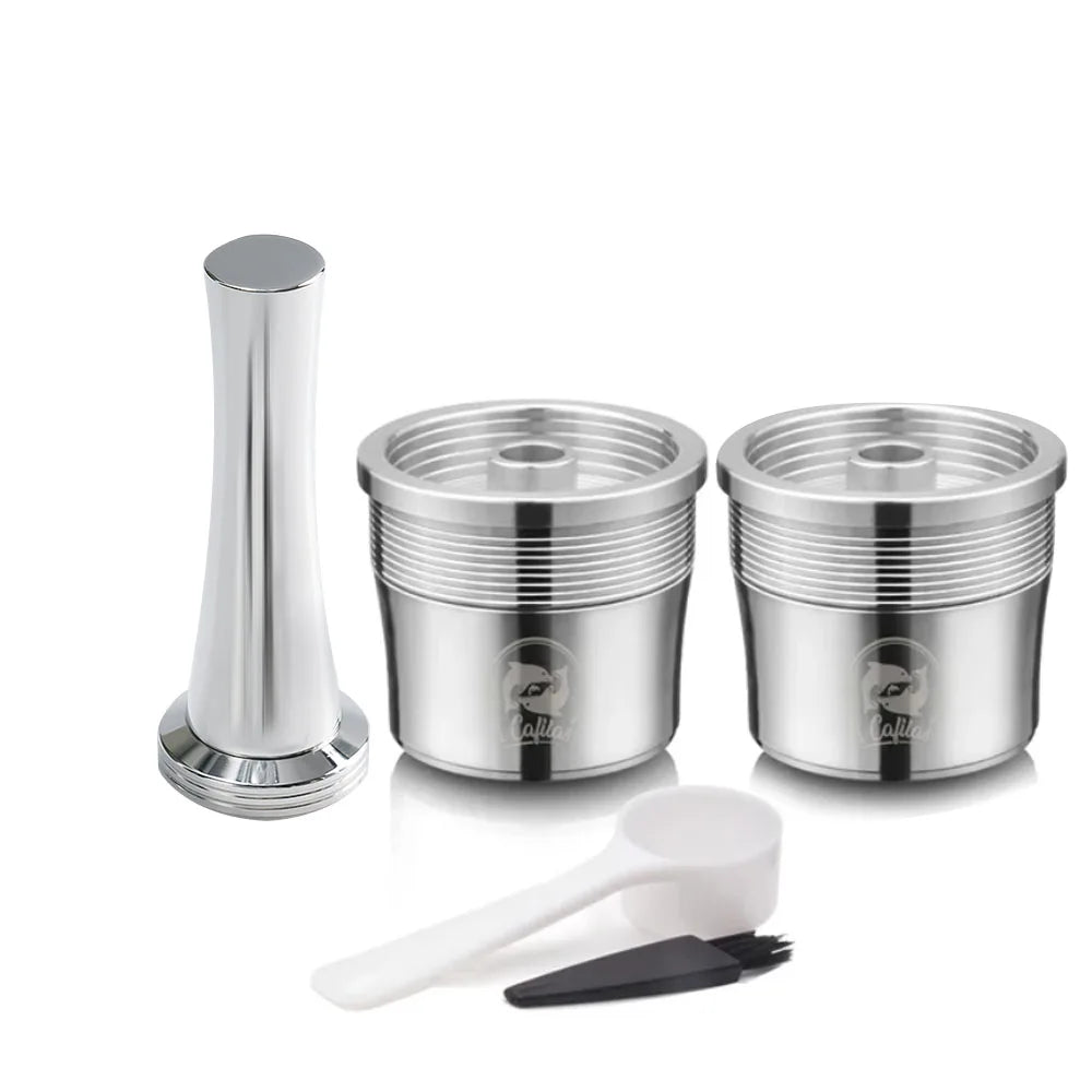 Reusable Stainless Steel Coffee Capsules for Illy X7.1 X8 X9 Refillable Coffee Pods Qst 2 Capsule 1T