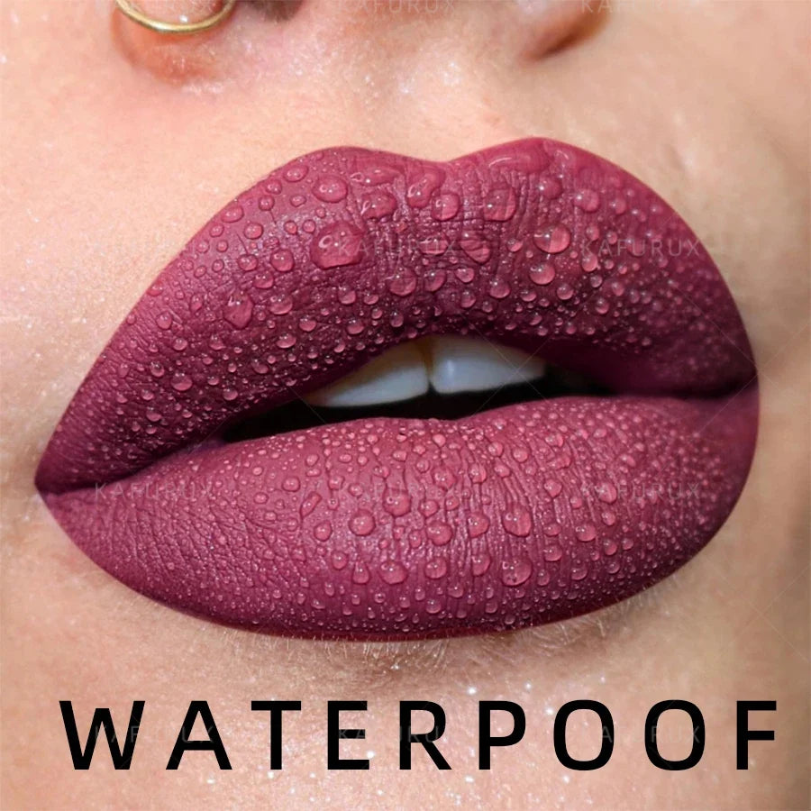 9-Color Gradient Matte Lip Liner Pen | Velvet Finish Matte Lip Liner Qme