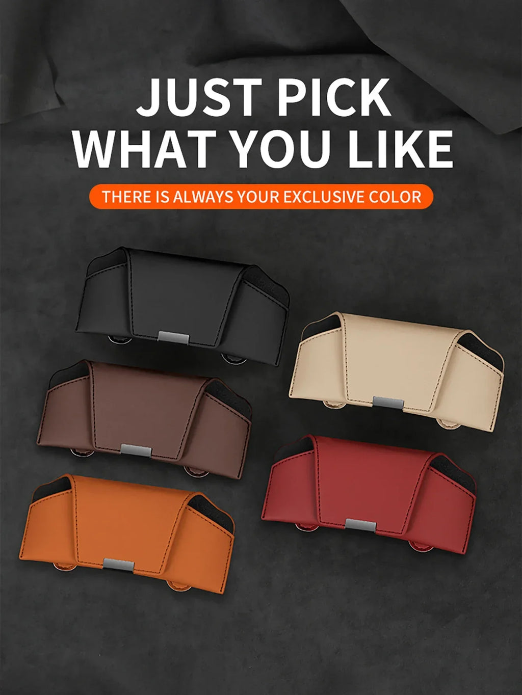 Magnetic Sun Visor Sunglasses Case & Glasses Holder for Car Car Glasses Holder Qme