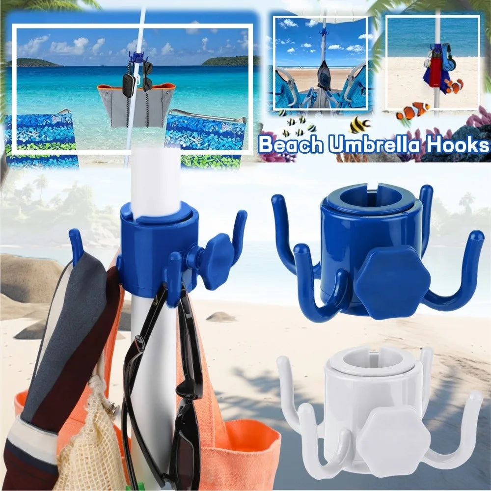 4-Prong Beach Umbrella Hook – Hang Towels, Bags & Gear Beach Umbrella Hook Qme