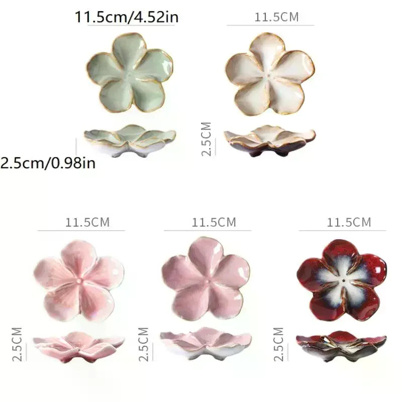 Ceramic Flower Dipping Sauce Dish – 13 Colors | Kiln Glaze Ceramic Dipping Dish Qme