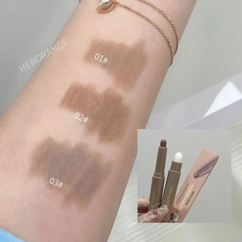 Nose Contour Bronzer Pen – Natural Grey & Brown Matte Shades Contouring Makeup Pen Qme