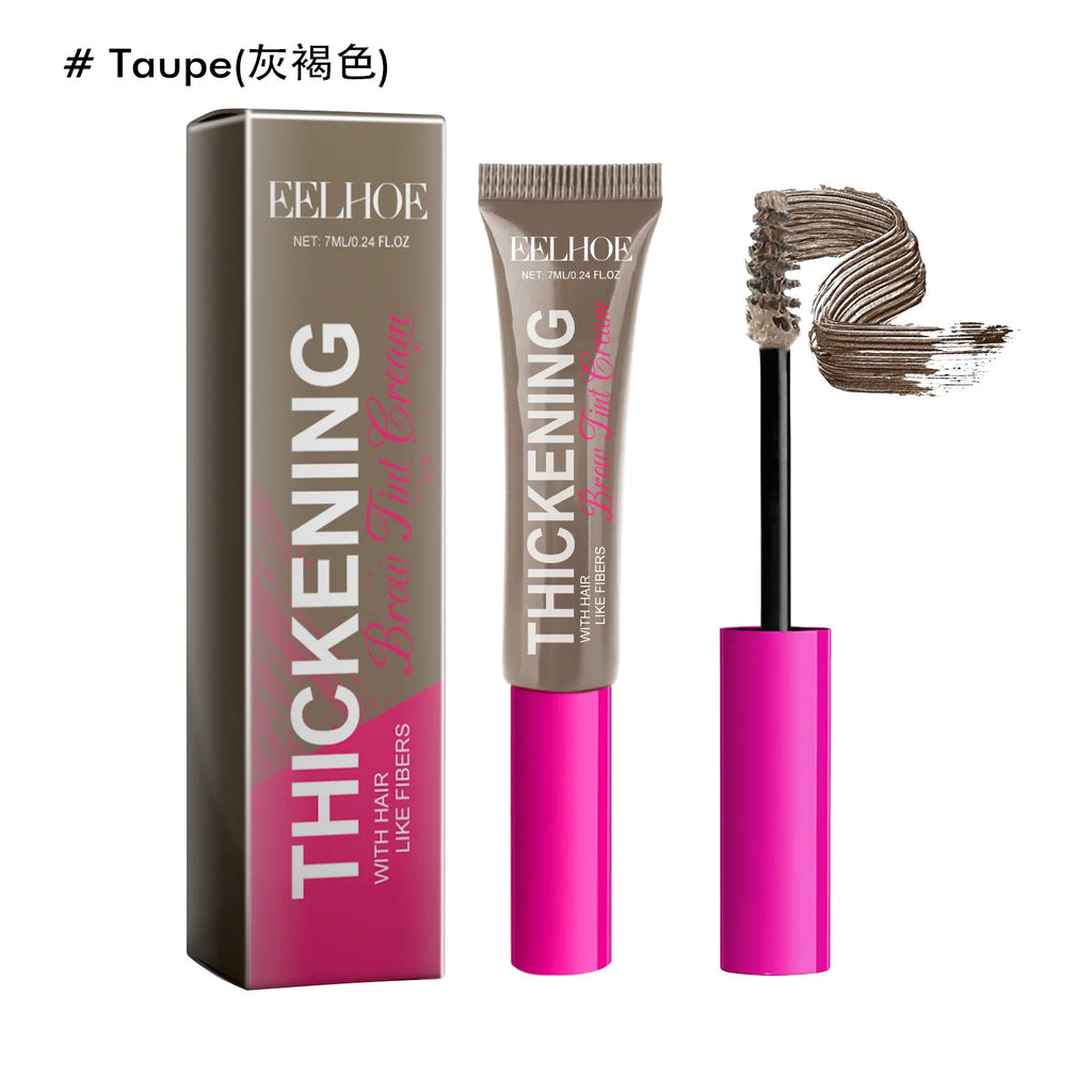 Eelhoe Fiber Eyebrow Gel – 3D Waterproof Brow Tint Cream Eyebrow Gel Qst Taupe Brown