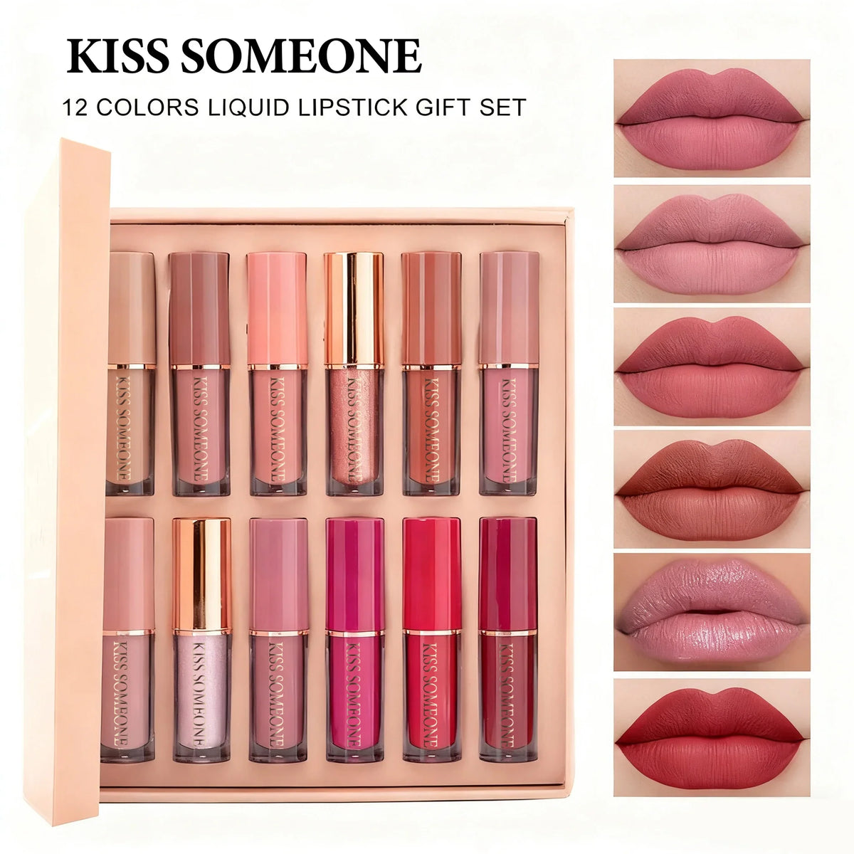 Petansy 12 Colors Matte Liquid Lipstick Set – Waterproof Liquid Lipstick Set Qme