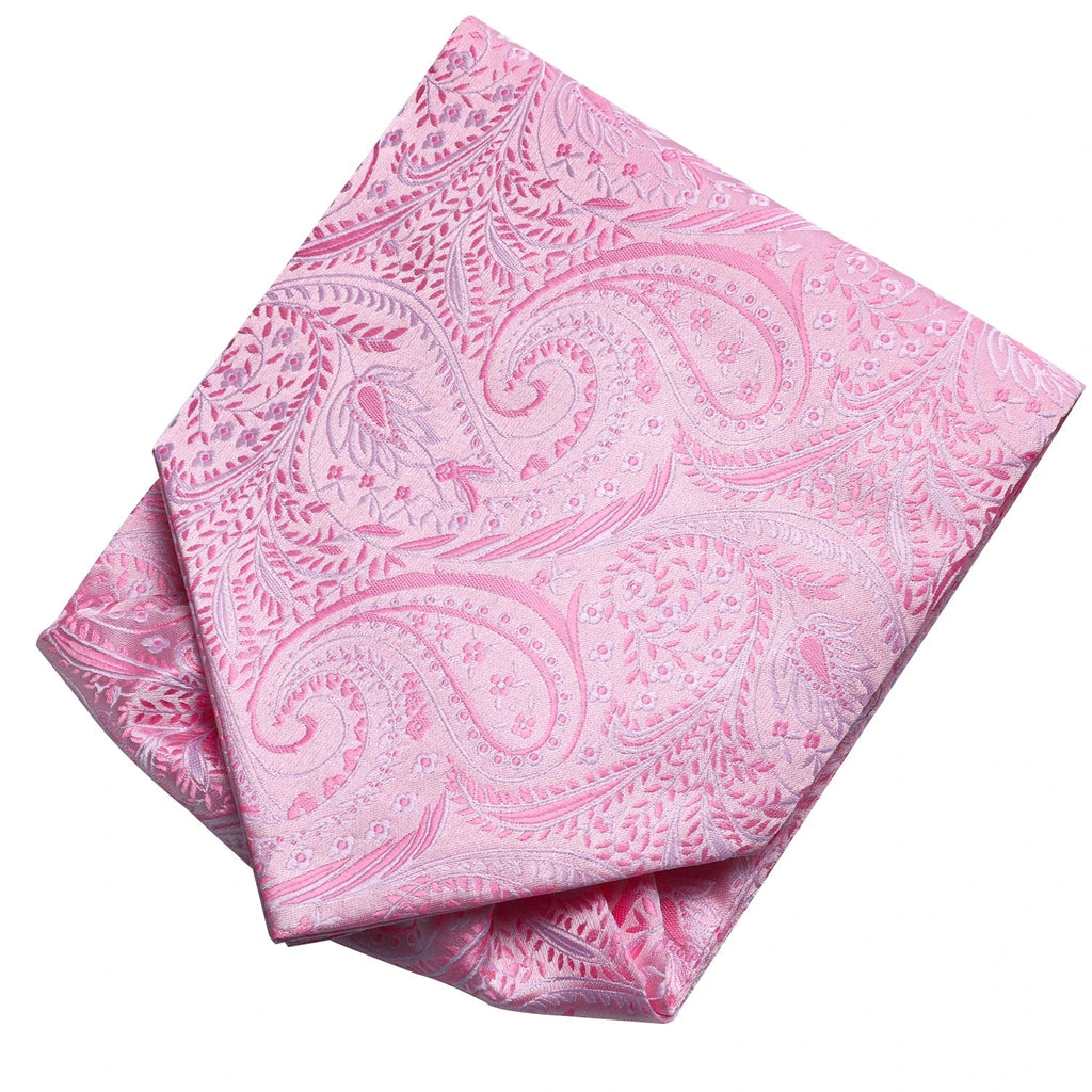 Hi-Tie Men's Ascot Cravat Pocket Square & Cufflinks Set Ascot Cravat Set Qme