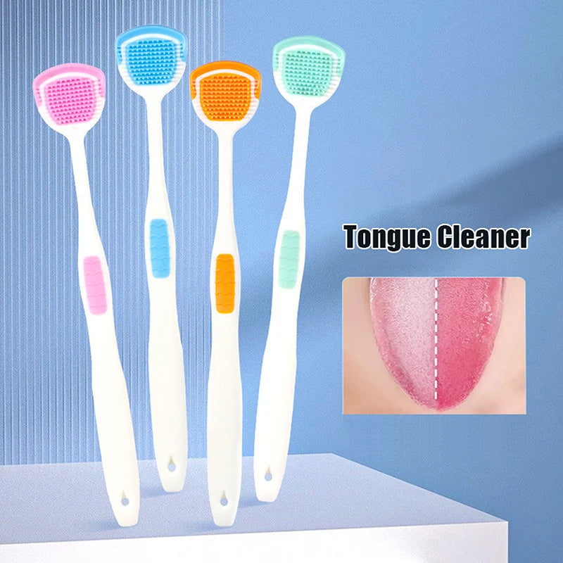 Silicone Tongue Scraper – Fresh Breath Oral Cleaner 1/5 PCS Tongue Scraper Qst