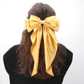 Elegant Satin Bow Hair Clip for Women – 5 Colors Bow Hair Clip Qme Gold