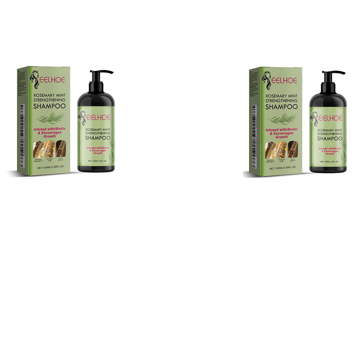 EELHOE Rosemary Nourishing Shampoo – Frizz Control & Repair Nourishing Shampoo Qst 200ml boxed