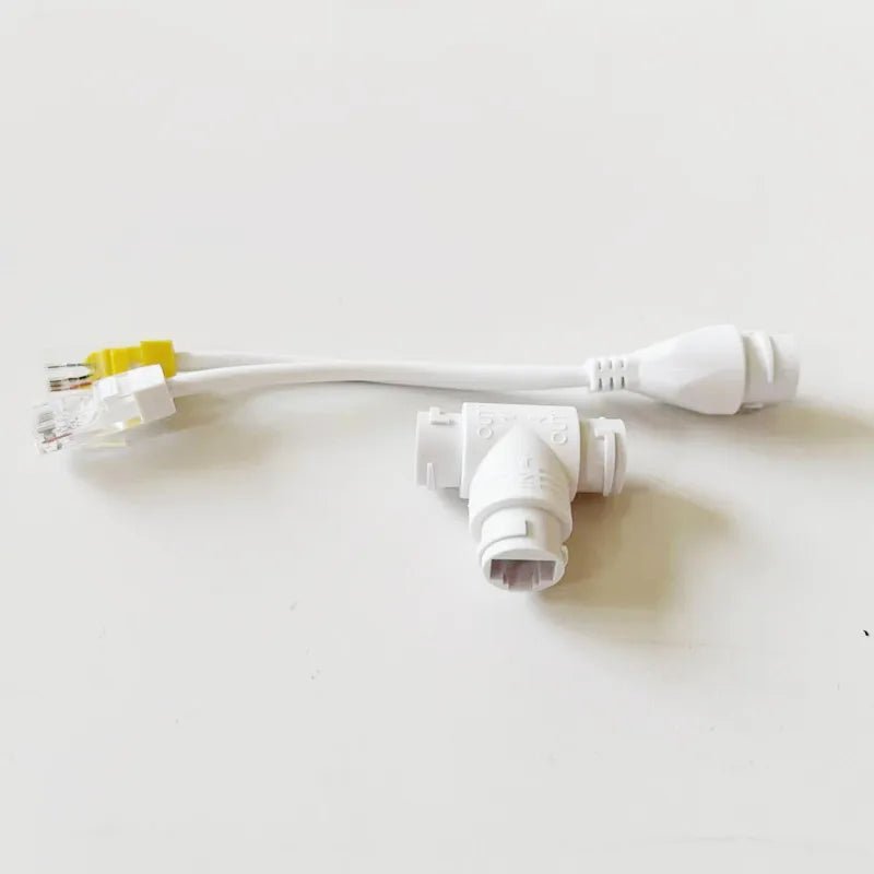 RJ45 Splitter 1-to-2 Connector 4P8P POE Ethernet Adapter Ethernet Splitter Adapter Qme