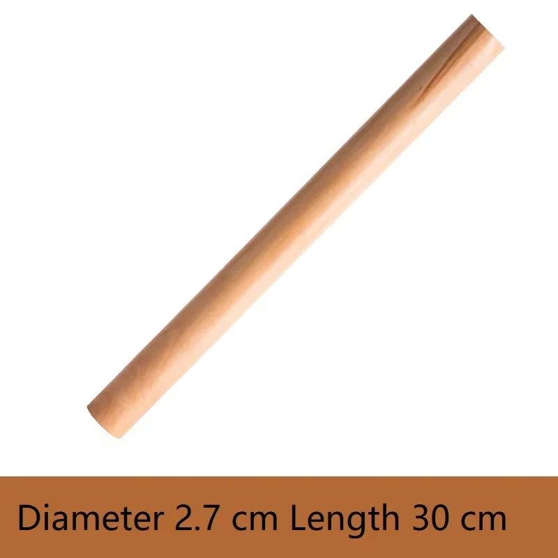 Solid Wood Rolling Pin – Food Grade Non-Stick Dough Tool Wooden Rolling Pin Qst Length 30cm