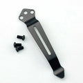 Stainless Steel Back Clip for DIY Folding Pocket Knife – Black Knife Back Clip Qst black