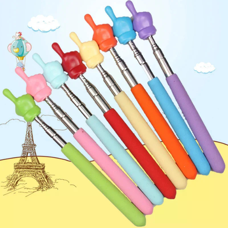 Retractable Telescopic Teacher Pointer Stick – Stainless Steel Telescopic Pointer Stick Qme Default Title