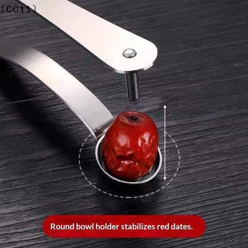 Stainless Steel Jujube Corer | One-Press Core Removal Tool Fruit Corer Tool Qme