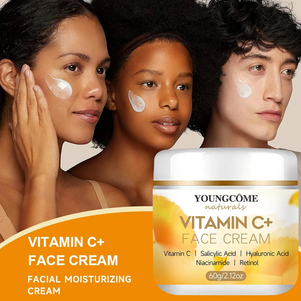 YOUNGCOME Vitamin C Face Cream – Retinol & Hyaluronic Moisturizer Face Moisturizer Cream Qst