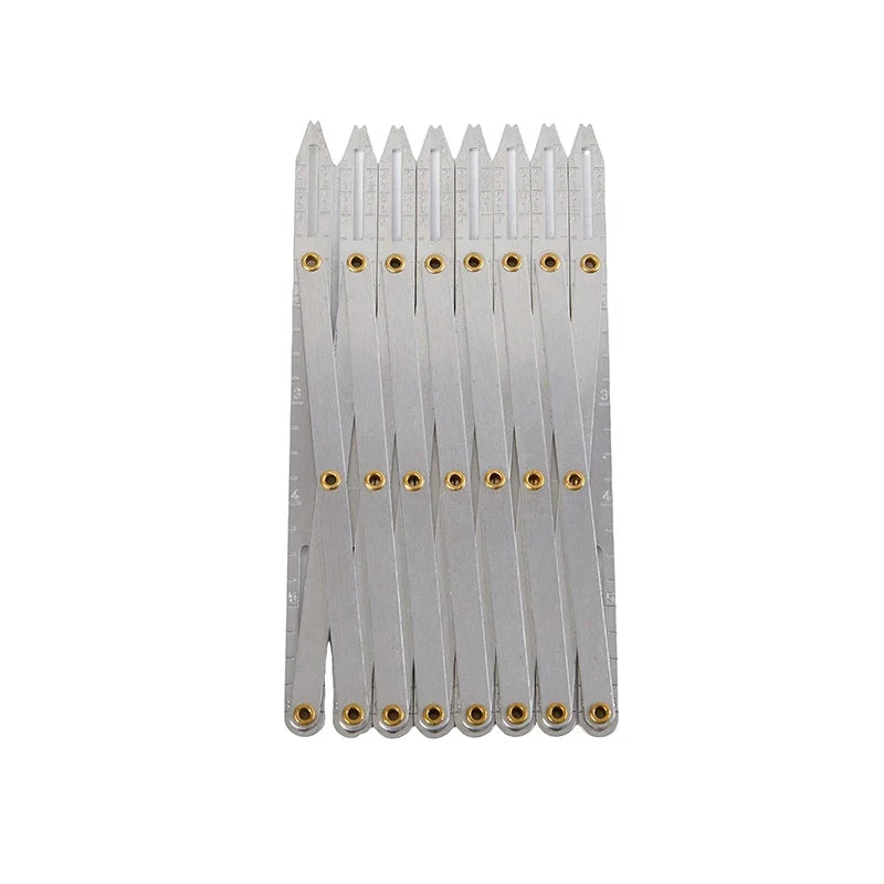 Expanding Buttonhole Sewing Gauge Spacer Guide Rule – Steel Sewing Gauge Tool Qme Silver