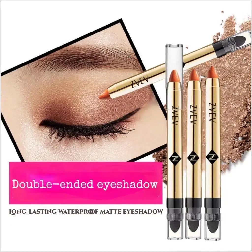 Waterproof Double-Ended Shimmer Eyeshadow Stick – 6 Colors Eyeshadow Stick Qme