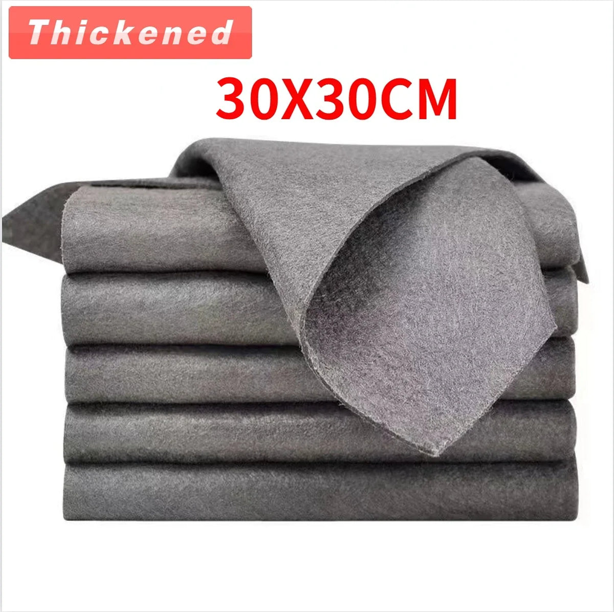 Thickened Magic Cleaning Cloth – Streak-Free Glass Wipe Reusable Cleaning Cloth Qme 30X30CM 1Pcs